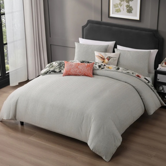 Bebejan Vintage Bloom Reversible King Comforter Set - Picture 4 of 4